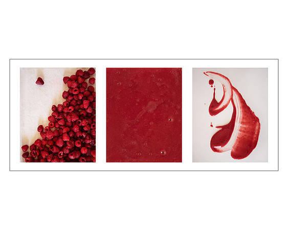 Raspberry Puree Triptych